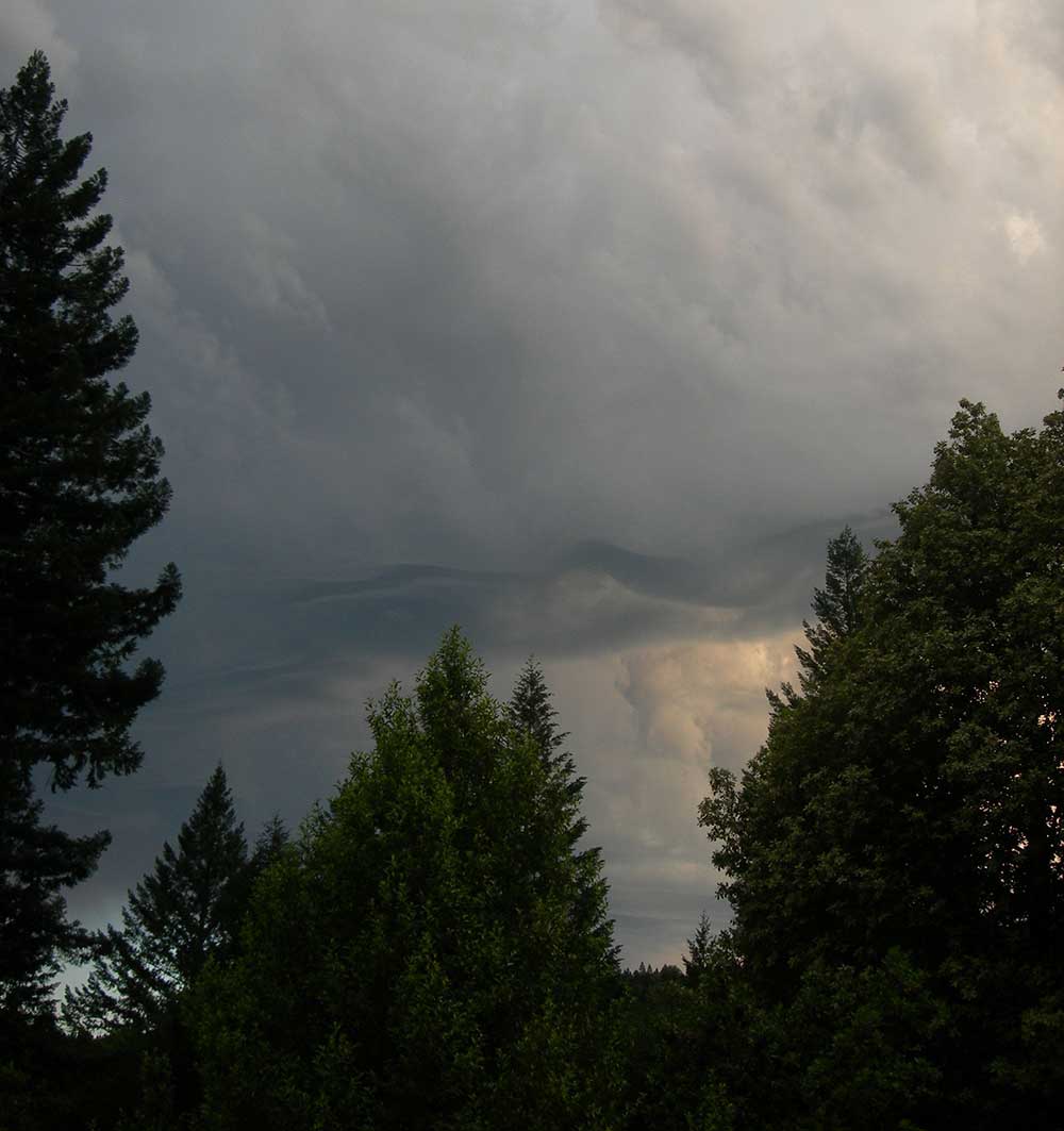 These mammiform clouds